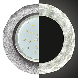 Фотография товара 'Ecola SS53RCECH Стекло Круг с вогнутыми гранями с подсветкой 38x126'