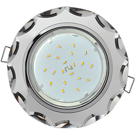 Фотография товара 'Ecola FM53RCECH Стекло Круг с вогнутыми гранями 38x126'