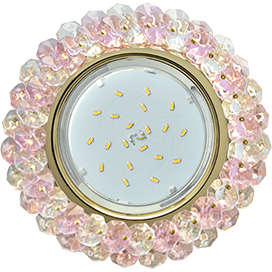 Фотография товара 'Ecola FF53RYECB Круглый с хрусталиками Прозрачный 56x120'