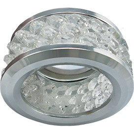 Фотография товара 'Ecola FC1655EFF круглый с хруст.(3 ряда) и ободком 63x85'