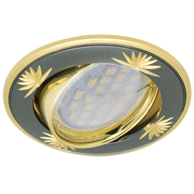 Фотография товара 'Ecola FB1615EFY Светильник встр. литой поворотный искр.гравир 23x84'