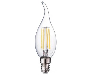 Фотография товара 'Ecola N4UV70ELC candle LED Premium 7,0W 220V E14 4000K 360° filament прозр. нитевидная свеча на ветру'