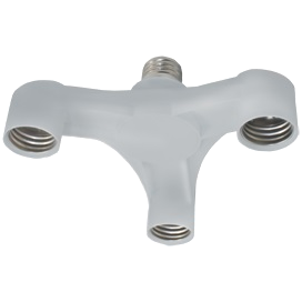 Фотография товара 'Ecola A7T37SEAY Переходник с цоколя E27 на 3хE27'