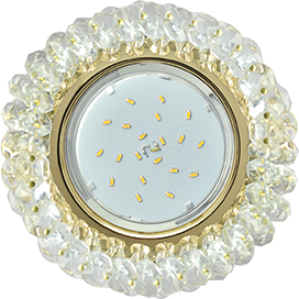 Фотография товара 'Ecola FD53RLECB Круглый с хрусталиками Прозрачный 56x120'