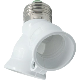 Фотография товара 'Ecola A7T27WEAY Переходник с цоколя E27 на 2хE27'