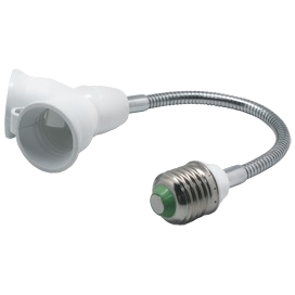 Фотография товара 'Ecola A7L27WEAY Переходник гибкий с цоколя E27 на 2хE27'