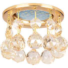 Фотография товара 'Ecola FD16RVECB Стекло Круг с большими хруст. на прямом подвесе 84x90'