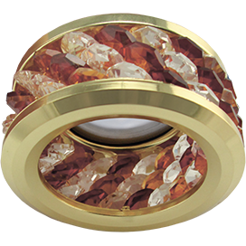 Фотография товара 'Ecola FA1655EFF круглый с хруст.(3 ряда) и ободком 63x85'