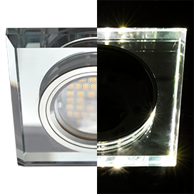 Фотография товара 'Ecola SC1651EFF Стекло с подсветкой Квадрат скошенный край 25x90x90'