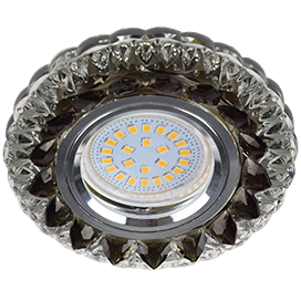 Фотография товара 'Ecola FK16CCEFB Светильник встр. искристый с подсветкой Кристалл 30x95'