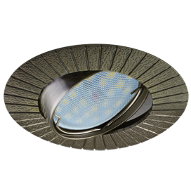 Фотография товара 'Ecola FA1603EFF Светильник встр. литой поворотный Рифленые лучи 25x91'