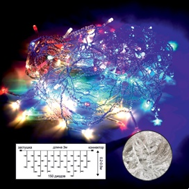 Фотография товара 'Ecola N6RM03ELC LED гирлянда 220V IP44 Бахрома'