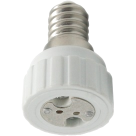 Фотография товара 'Ecola A4G16WEAY Переходник с цоколя E14 на GU5.3'