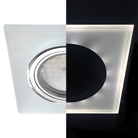 Фотография товара 'Ecola SL1651EFF Стекло с подсветкой Квадрат скошенный край 25x90x90'