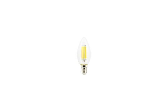 Фотография товара 'Ecola N4QD60ELC candle LED Premium 6,0W 220V E14 6000K 360° filament прозр. нитевидная свеча'