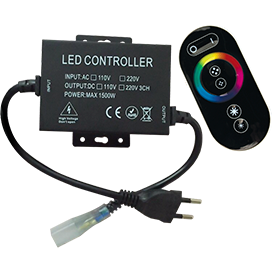 Фотография товара 'Ecola RFB615KSB Контроллер LED strip 220V RGB RF controller (IP20) 1500W 6,6A'
