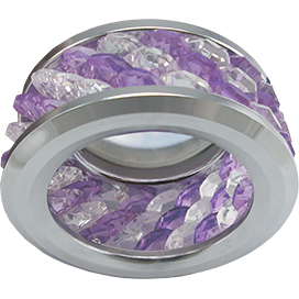 Фотография товара 'Ecola FP1655EFF круглый с хруст.(3 ряда) и ободком 63x85'