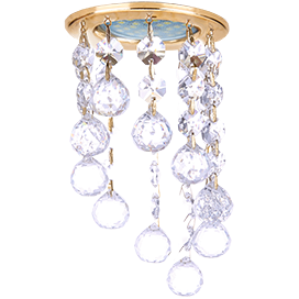 Фотография товара 'Ecola FV16RVECB Стекло Круг с большими хруст. на подвесе 84x170'