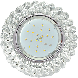 Фотография товара 'Ecola FW53RYECB Круглый с хрусталиками Прозрачный 56x120'