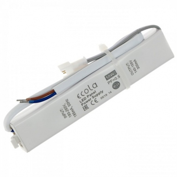 Фотография товара 'Ecola PNLK50ELT Блок питания LED panel Power Supply 50W 220V'
