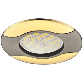 Фотография товара 'Ecola FG1604EFS Светильник встр. литой Волна 22x82'