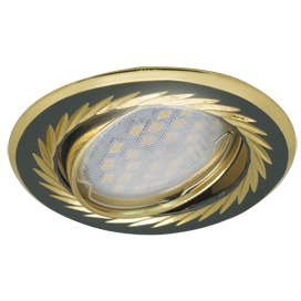 Фотография товара 'Ecola FB1616EFY Светильник встр. литой поворотный искр.гравир 23x86'