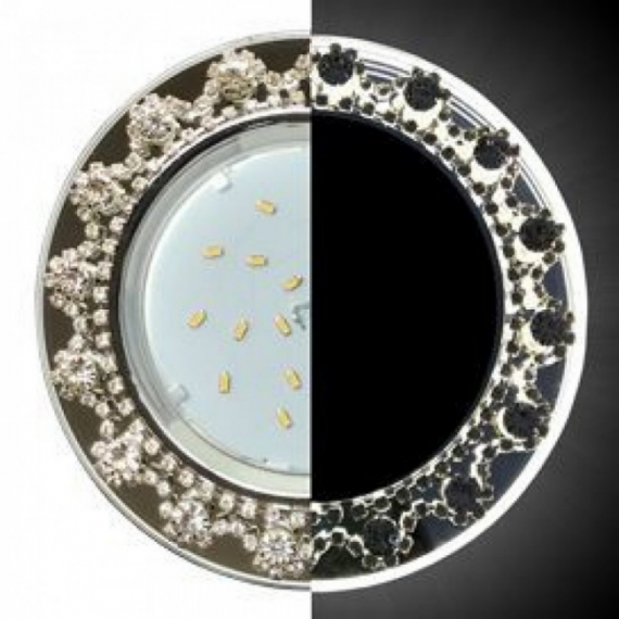 Фотография товара 'Ecola SB53RNECB Круг с прозр. стразами Корона с подсветкой 52x120'