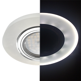 Фотография товара 'Ecola SL1650EFF Стекло с подсветкой Круг Матовый 25x95'