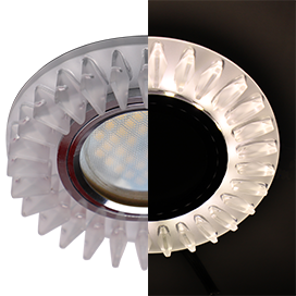 Фотография товара 'Ecola SN16RCEFB Стекло Круг с матовыми стразами Гребенка 42x95'