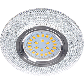 Фотография товара 'Ecola FT16CMEFB Светильник встр. искристый с подсветкой 25x95'