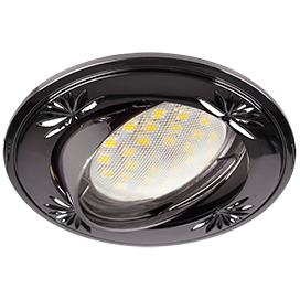 Фотография товара 'Ecola FT1615EFY Светильник встр. литой поворотный искр.гравир. 23x84'