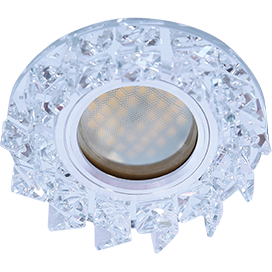 Фотография товара 'Ecola FE16RNECB Стекло Круг с крупными прозр. стразами 42x95'