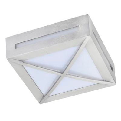 Фотография товара 'Ecola FS53SGECH светильник накладной IP65 матовый Квадрат 136x136x55'