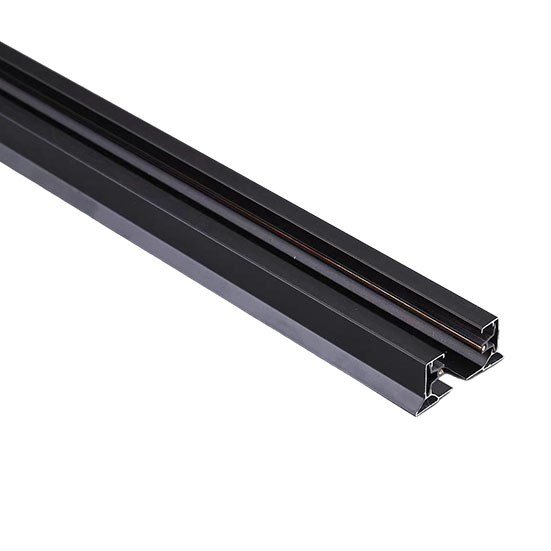 Фотография товара 'Ecola TRR02BECT TRR2 шинопровод для трековых св-ков с вводом питания и заглушкой 2м Черный'