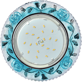 Фотография товара 'Ecola FB53CREFB Светильник встр. искристый с подсветкой 35x125'