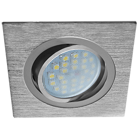 Фотография товара 'Ecola FC16PSECB Светильник встр. литой поворотный Квадрат 25x92x92'