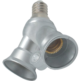 Фотография товара 'Ecola F4T24SEAY Переходник с цоколя E14 на 2хE14'