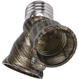 Фотография товара 'Ecola A7T27HEAY Переходник с цоколя E27 на 2хE27'