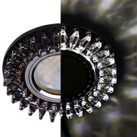 Фотография товара 'Ecola SX16RCEFB Стекло Круг с прозр. стразами Гребенка 42x95'