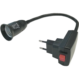 Фотография товара 'Ecola APF7SBEAY Переходник вилка-патрон E27'