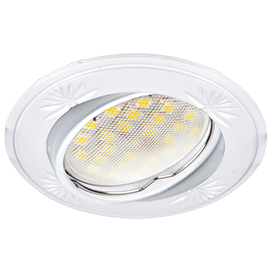 Фотография товара 'Ecola FW1615EFY Светильник встр. литой поворотный искр.гравир. 23x84'