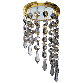 Фотография товара 'Ecola FU53RVECB Круг с продолговатыми хруст. на подвесе 240x110'