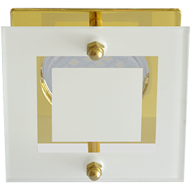 Фотография товара 'Ecola FG16ASECB Квадрат со стеклом Прозрачный и Матовый 45x77x77'