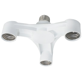 Фотография товара 'Ecola A7T37WEAY Переходник с цоколя E27 на 3хE27'