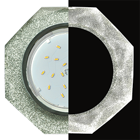 Фотография товара 'Ecola SS538AECH Стекло 8-угольник с прямыми гранями с подсветкой 38x133'