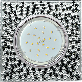 Фотография товара 'Ecola FU53SGECB Квадрат с прозр. 40x123x123'