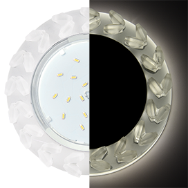 Фотография товара 'Ecola SM53RNEFB Круг с крупными матовыми стразами 54x120'