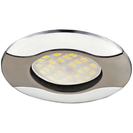 Фотография товара 'Ecola FT1604EFS Светильник встр. литой Волна 22x82'