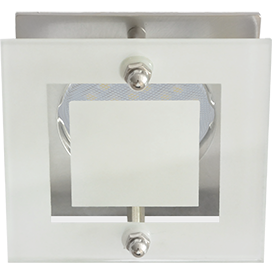 Фотография товара 'Ecola FC16ASECB Квадрат со стеклом Прозрачный и Матовый 45x77x77'