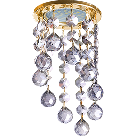 Фотография товара 'Ecola FY16RVECB Стекло Круг с большими хруст. на подвесе 84x170'